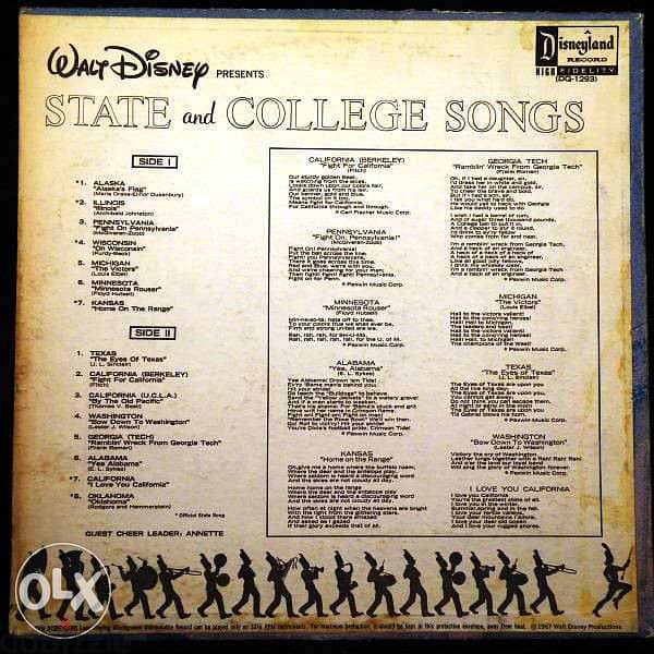 disney state and college songs 1