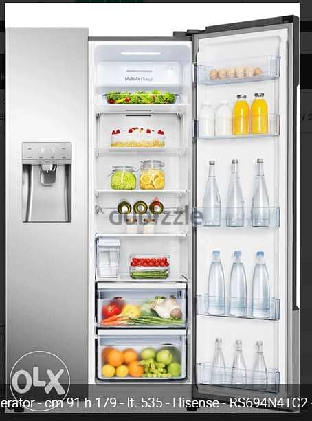Hisense RS694N4TD1Side by side refrigerator - 2