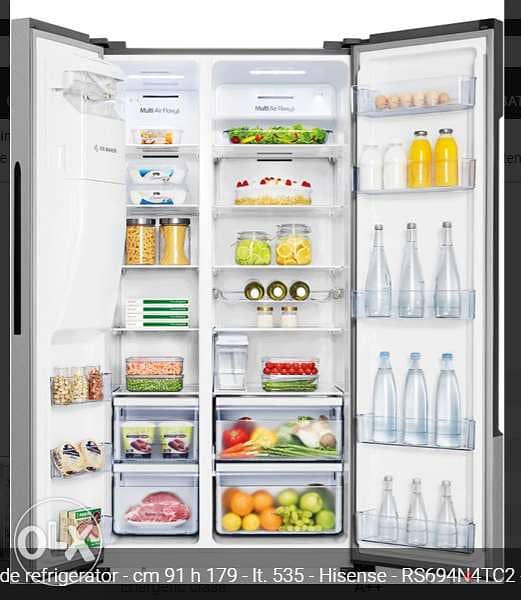 Hisense RS694N4TD1Side by side refrigerator - 3