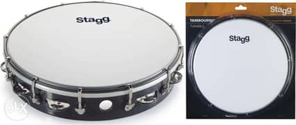Stagg 12-Inch Tunable Tambourine 0