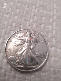 USA Dancint Liberty Half Dollar Silver year 1943 weight 12.5 grs 0