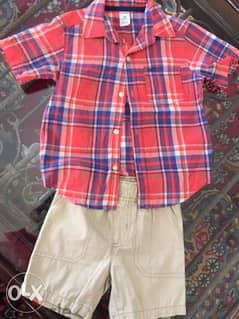 carters short and shirt polo