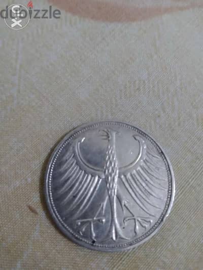 German Deutschland silver Coin of Bonduszrepublic year 1961