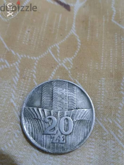 Poland Coin 20 Zlotey year 1973 1