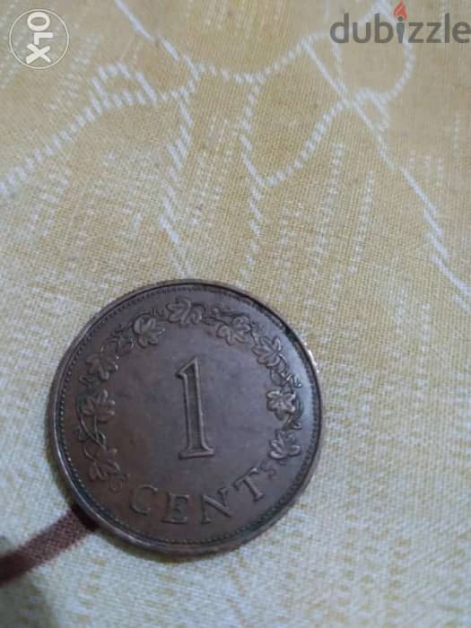 Malta 1 Cent year 1972 1