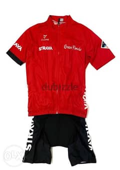 Cycling Jersey and bib shorts. Strava. Brand new