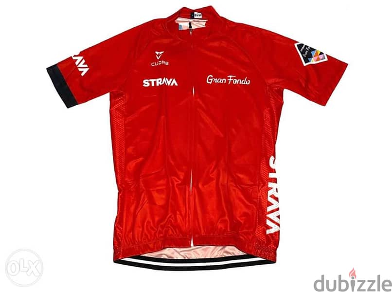 Cycling Jersey and bib shorts. Strava. Brand new 1