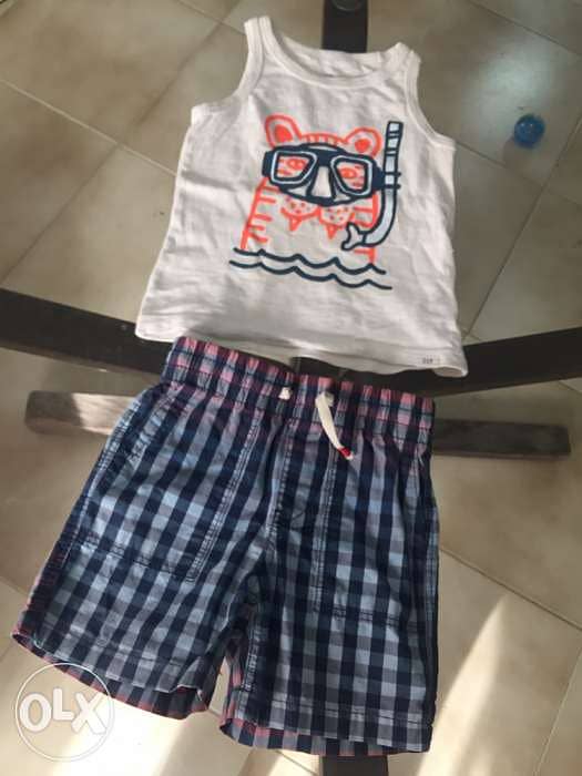 gap outfit short and shirt size 18 months 2