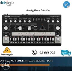 Behringer RD-6-AM Analog Drum Machine - Black 0