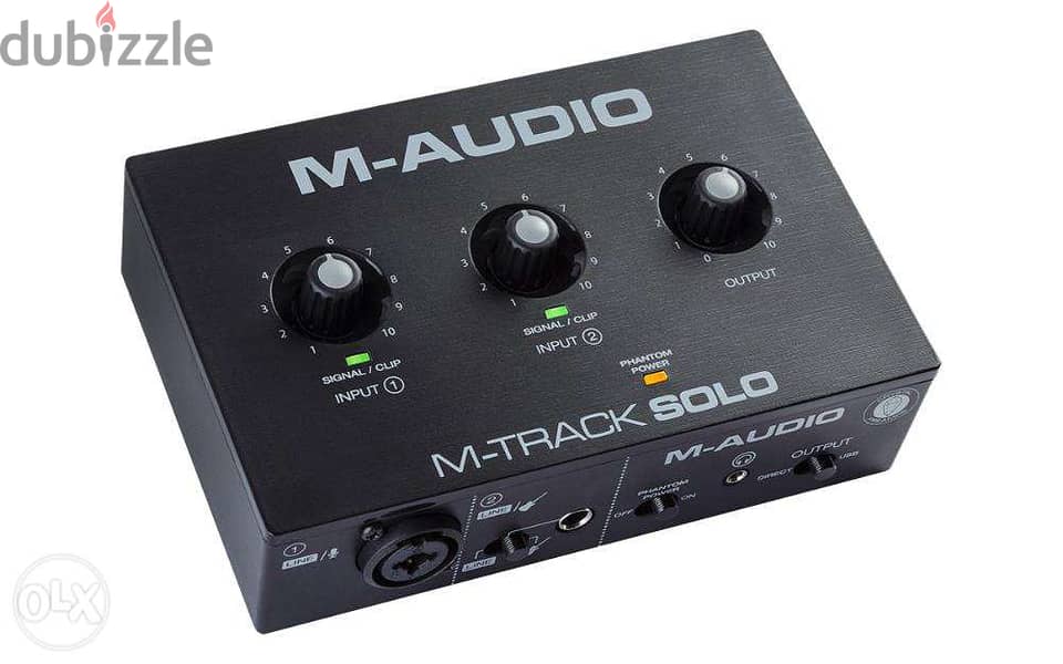 M-Audio M-Track Solo USB Audio Interface,2-in/2-out 2-channel,maudio 2