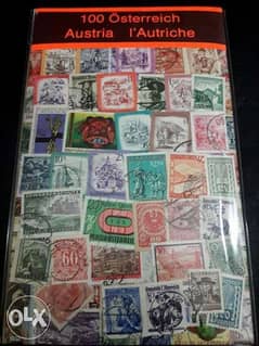 100 stamps from Austria