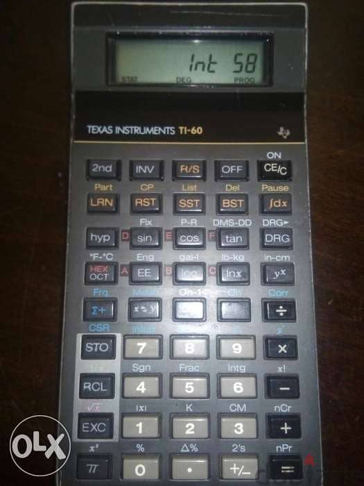advanced scientific calculator texas instruments TI-60 1