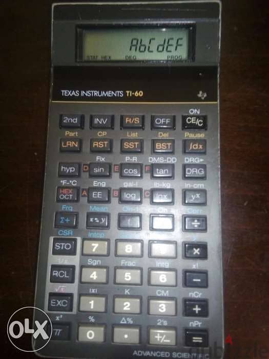 advanced scientific calculator texas instruments TI-60 2