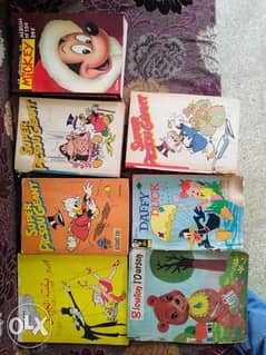 كتب ومجلات قديمة للأطفال mickey وغيرون