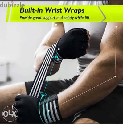 Weightlifting Gloves with Wrist Support | Gym Gloves for Weight Liftin