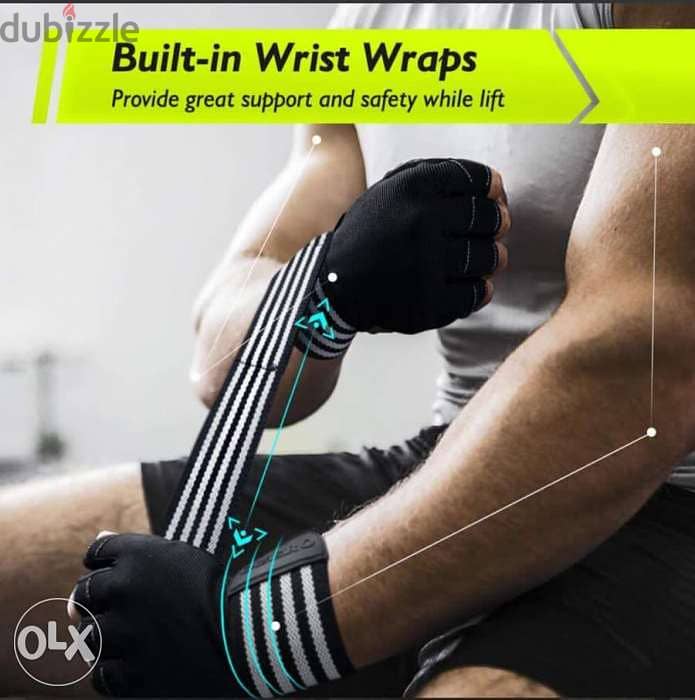 Weightlifting Gloves with Wrist Support | Gym Gloves for Weight Liftin 0