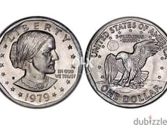 coin one dollar Susan B 1979