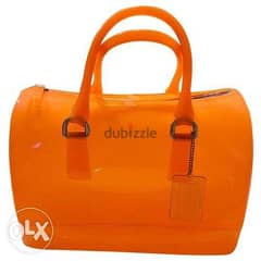 women bag; handbag, FURLA copy, Stylish, جزدان, orange color