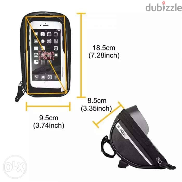 Bike Head Handlebar Mobile Phone Bag Waterproof for 6$ 3