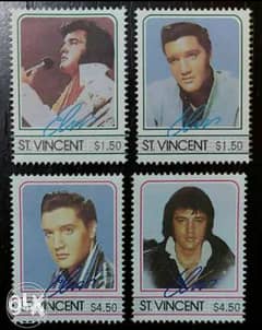 مجموعة طوابع تذكارية ل Elvis ب2$ 0