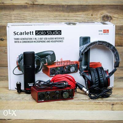 Focusrite Scarlett Solo Studio 3rd Gen Recording Bundle