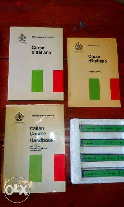 learn italian 3 books 4 audio tapes in leather bag 1