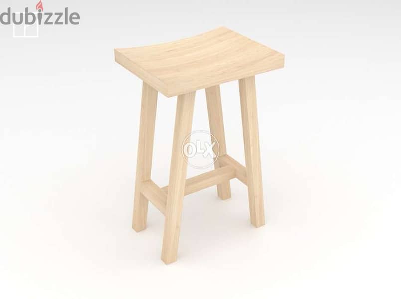 wood stool/chair 1