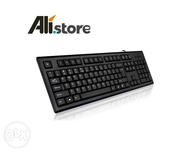 A4Tech USB Basic Standard Wired Keyboard for Laptop PC 0