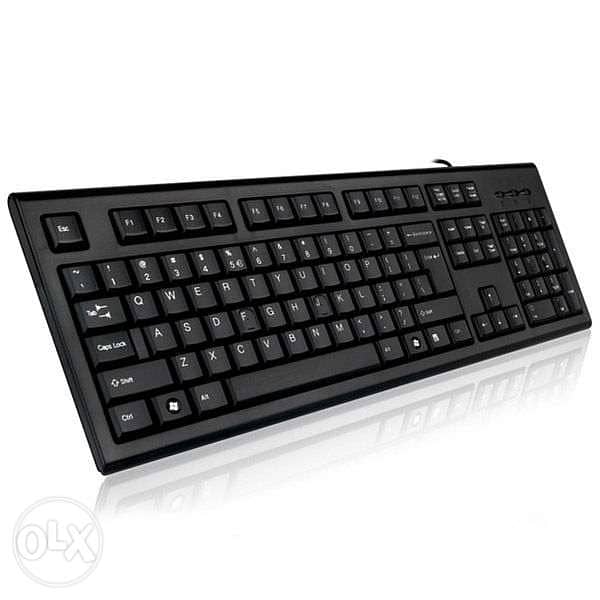 A4Tech USB Basic Standard Wired Keyboard for Laptop PC 1