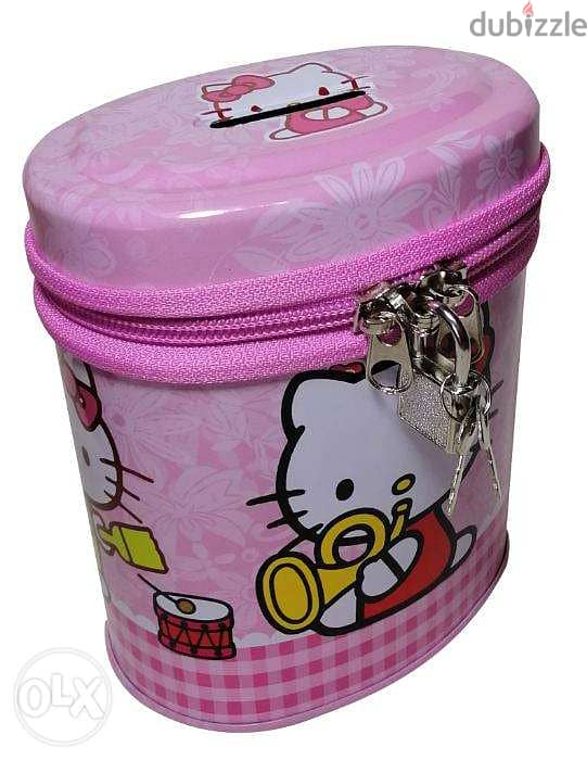 Brand New Cylindrical Money Box - Hello Kitty 0