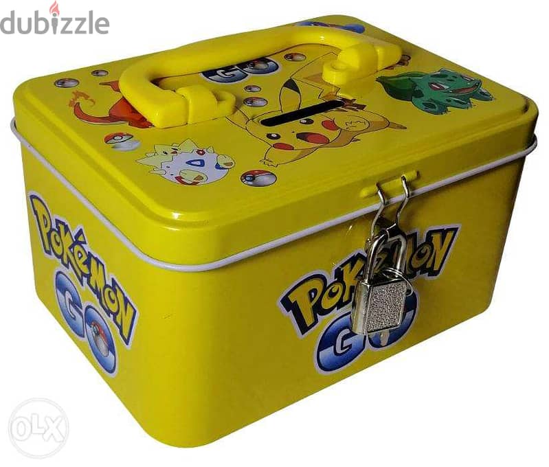 Brand New Cuboid Money Box - Pokemon 0