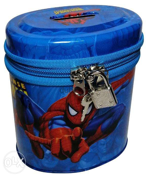 Brand New Cylindrical Money Box - SpiderMan 0