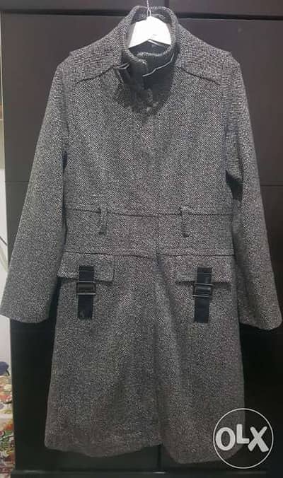 Grey ladies coat size Large