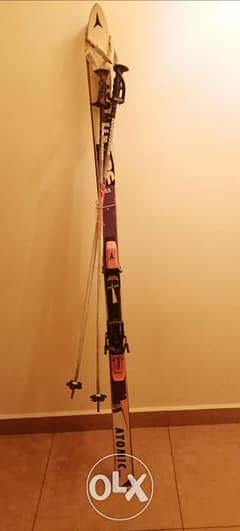 فرصة لا تفوت Atomic Ski set with Rossignol Poles 0