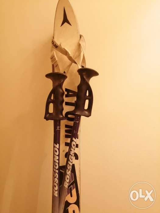 البيع لأعلى سعر( Atomic Ski set with Rossignol Poles) 1