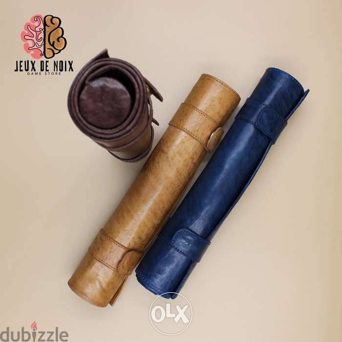 Backgammon Real Leather roll up 1