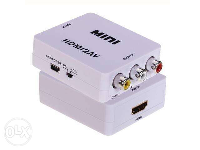 Mini HDM 2AV Siganal Converter HD Video Converter 1