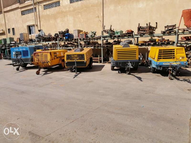 كمبرسير هواء مازوت مضغظ هواء diesel Atlas copco 7