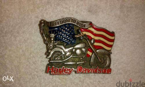 harley davidson original belt buckle+ american pride buckle