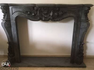 Cheminee en Marbre Style French fireplace