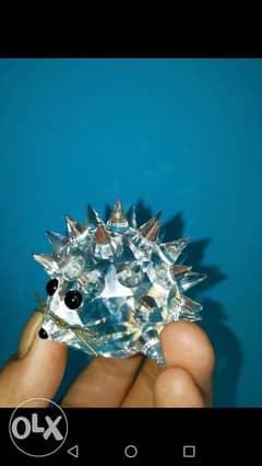 Swarovski crystal hedgehog