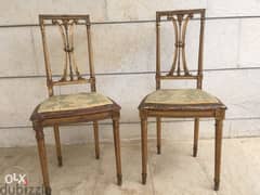 Antique pair chaises d'appui époque Louis XVI 0