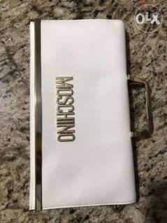 moschino bag off white and gold copy A