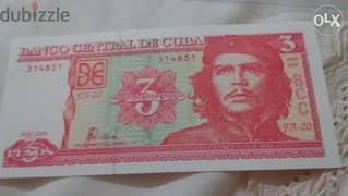 Che Givara Cuba Memorial banknote UNC عملة ورقة كوبا تذكارية شي غيفارا