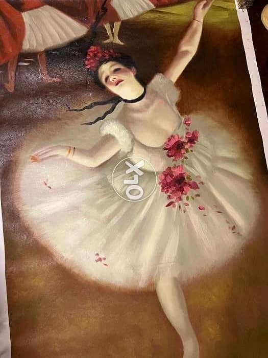 Degas Oli Painting "The Ballet Dancer" 1