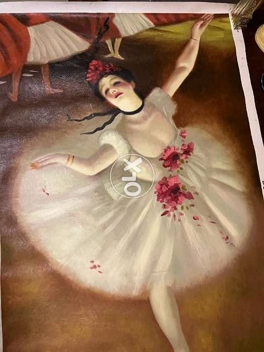 Degas Oli Painting "The Ballet Dancer" 2