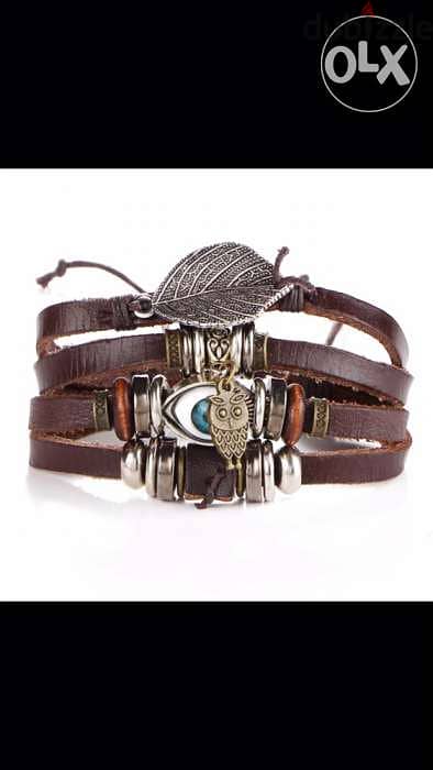 Punk Design Turkish Eye Bracelets Unisex Leather Bracelet Synthetic St