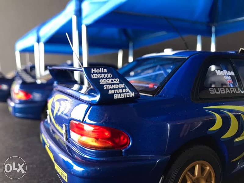 1/18 Autoart diecast Subaru Rally cars 8
