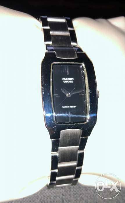accesories for women, ساعة watch, casio brand, silver and black color, 6