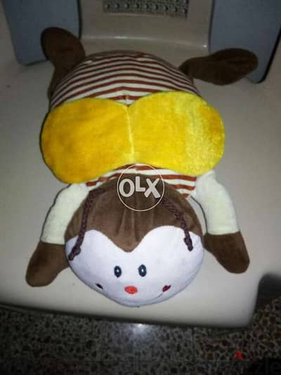 "MAX" BEE PLUSH Stuffed large as new Toy height 36 Cm cute plush=13$